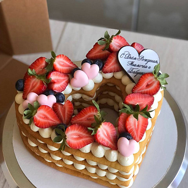 Торт «Сердце» купить - серпухов.сладкоежкин.рф