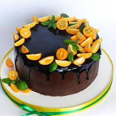 Торт глазурь с дольками купить - серпухов.сладкоежкин.рф